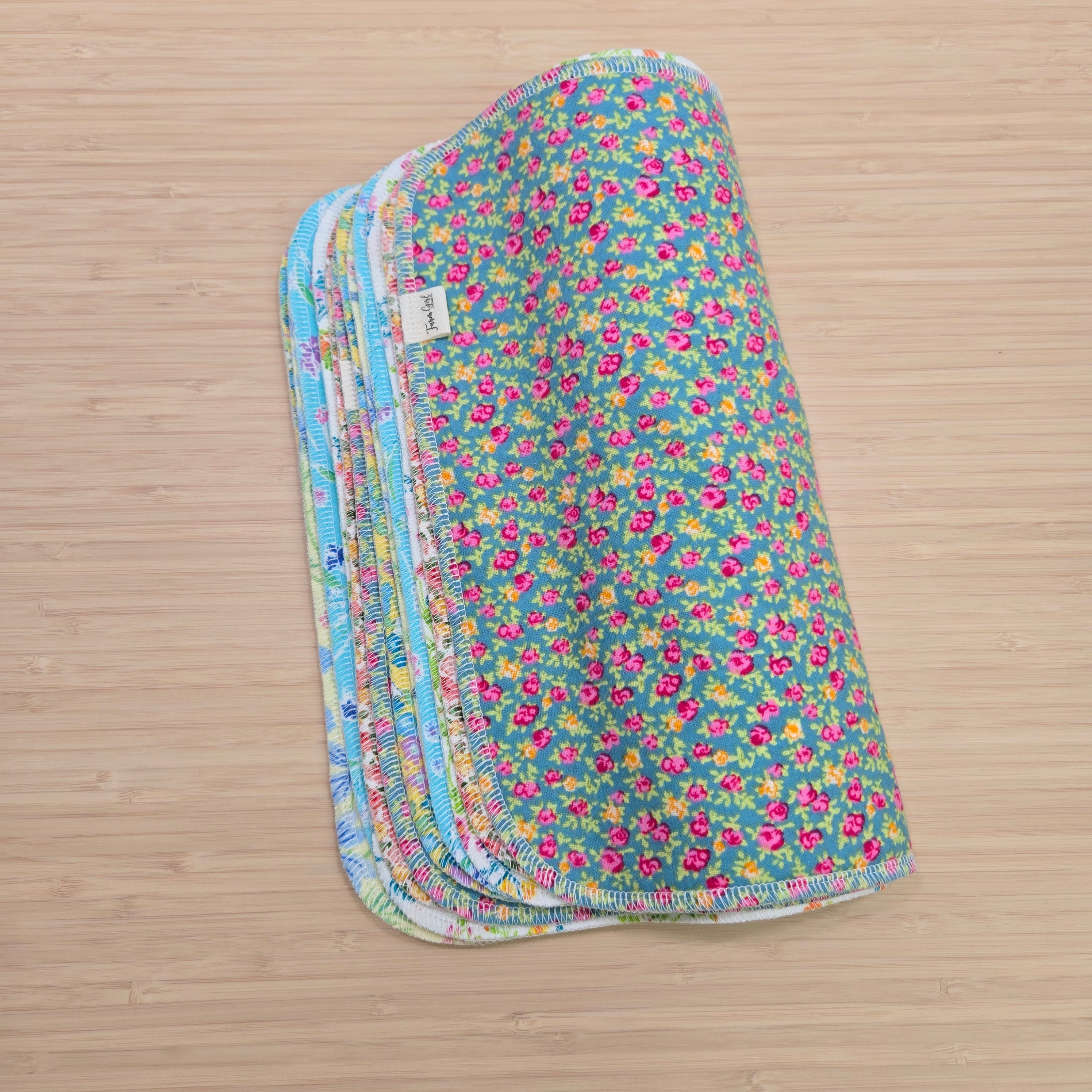 Papierlose, wiederverwendbare Handtücher | Mini Floral Big Mix – 12 Handtücher