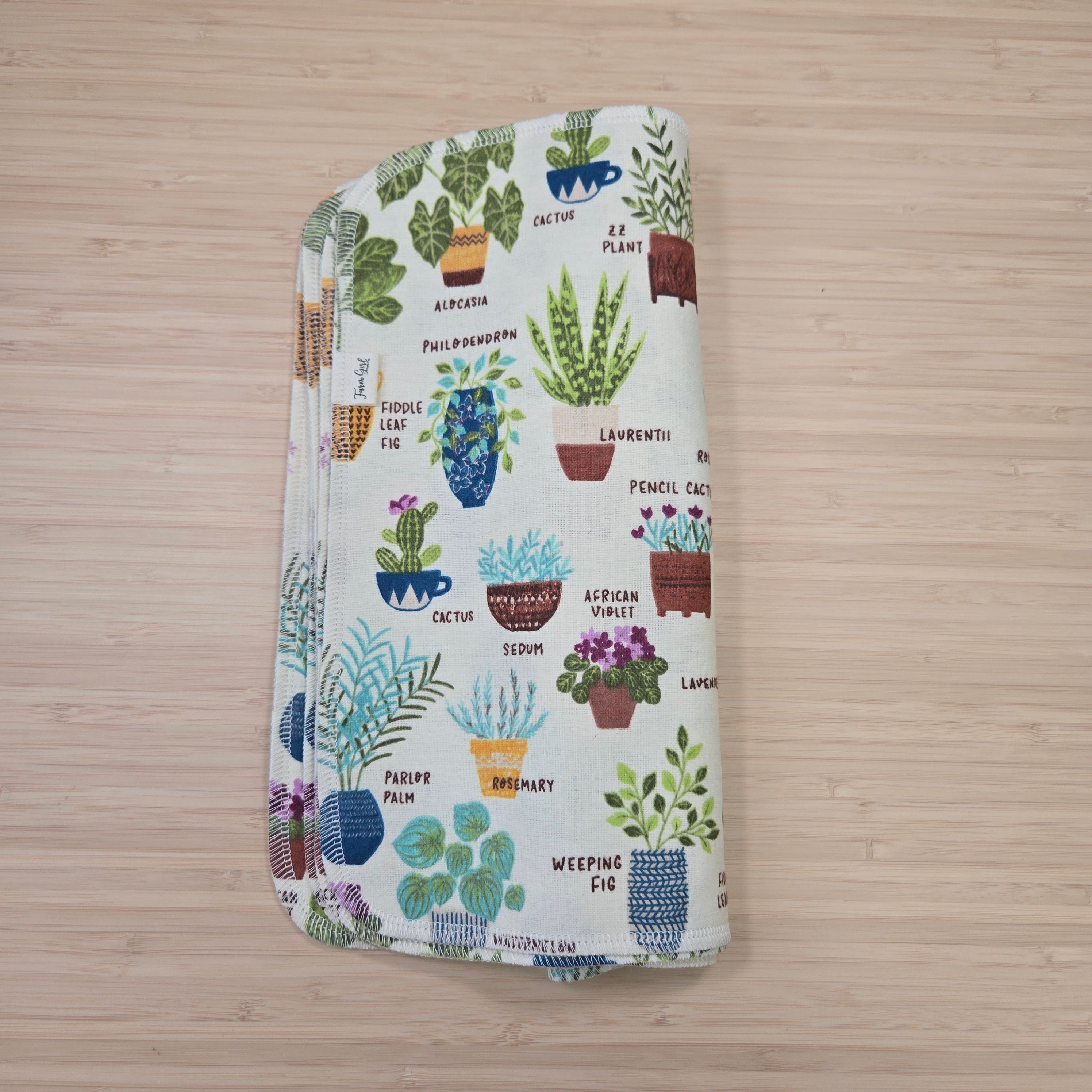 Papierlose, wiederverwendbare Handtücher | Zimmerpflanzen im Topf