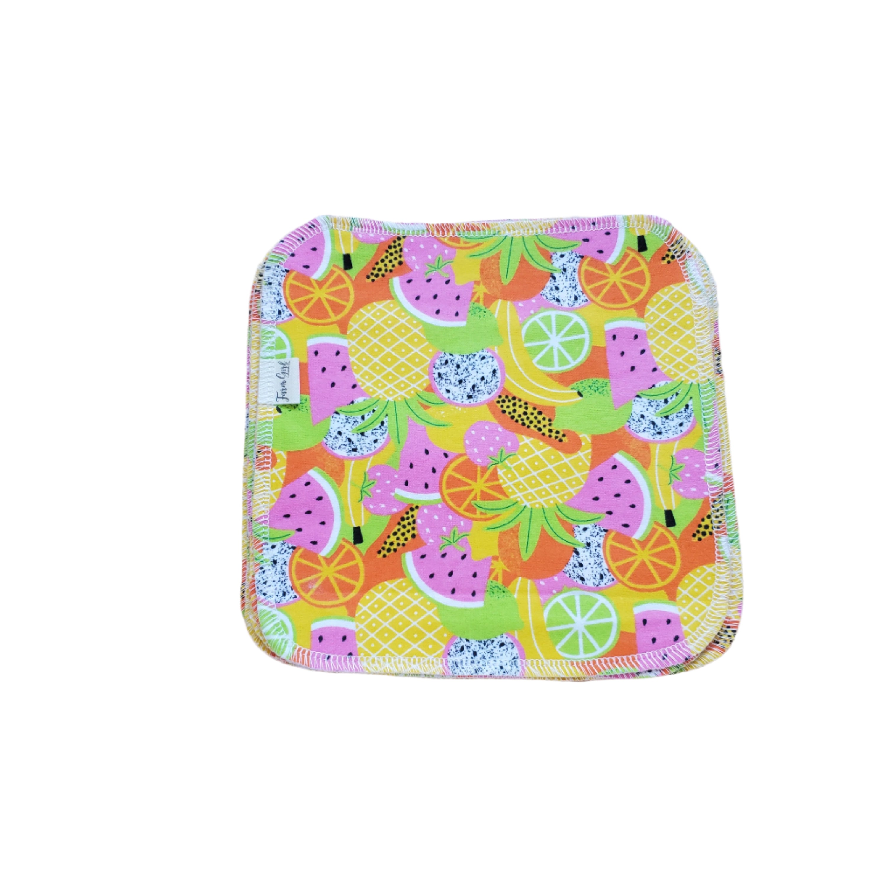 Stoffservietten | Neonfarbener Obstsalat