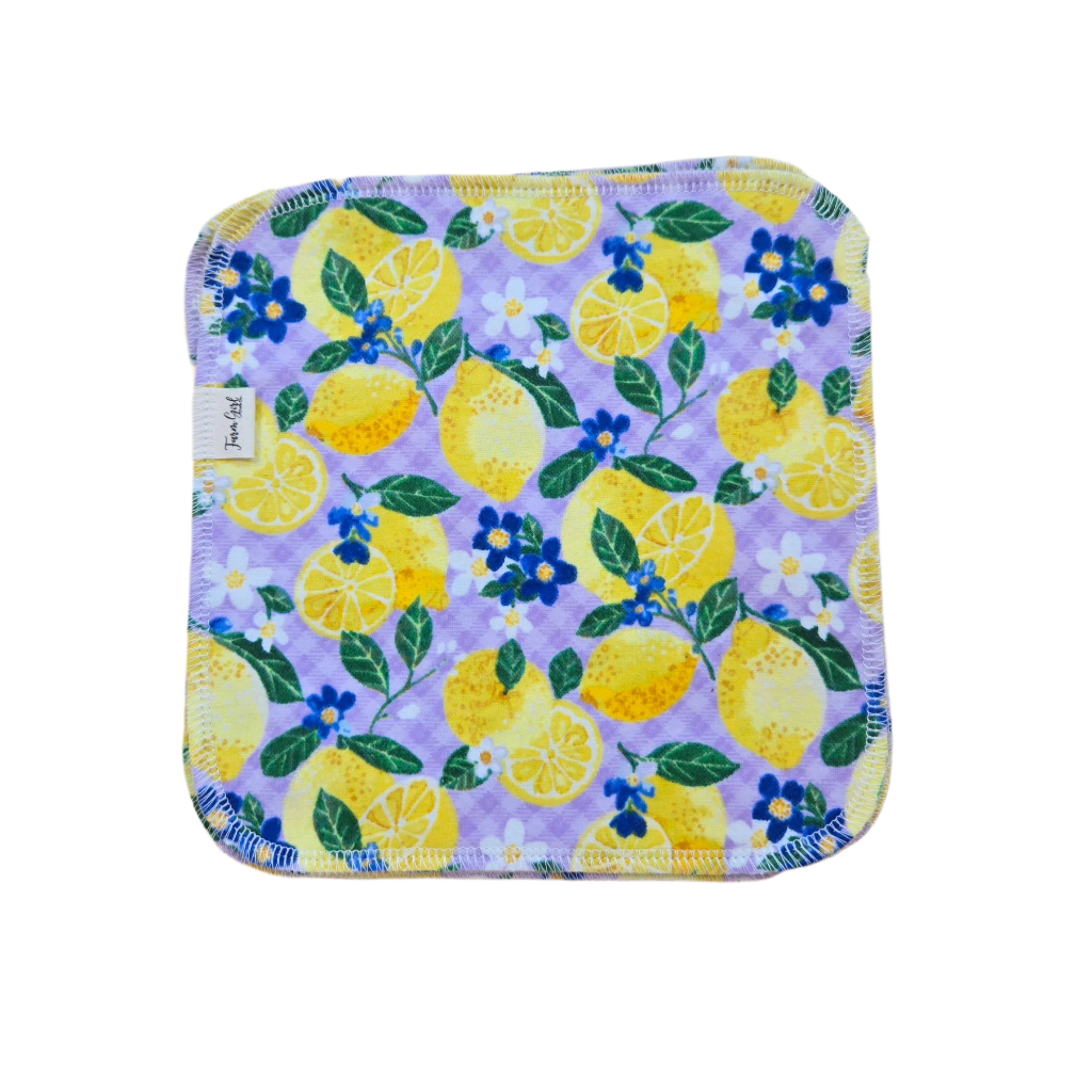 Stoffservietten | Zitronen- und Lavendel-Gingham